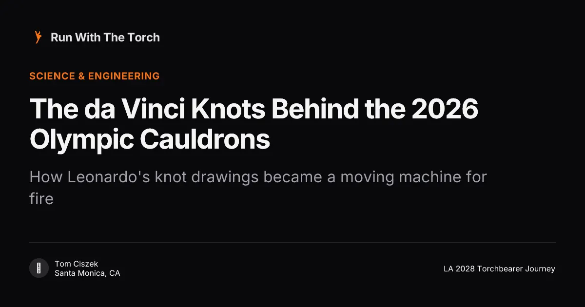 The da Vinci Knots Behind the 2026 Olympic Cauldrons